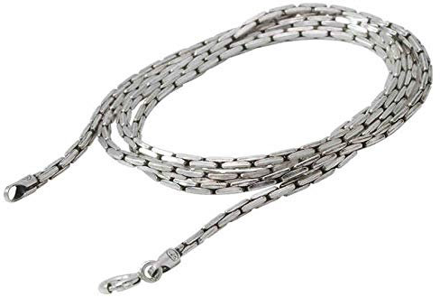 Daesar Herren Halskette Cardano Kette 3 MM Breit 24 Inch Silber 925 Kette Partnerkette