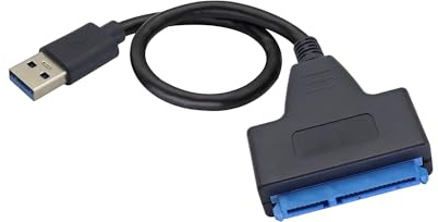 zdyCGTime SATA SSD Adapter Converter,USB 3.0 macho a SATA 22pin 2.5 Hard Disk Adapter Cable.Compatible con el sistema Windows 8/7/10 / Vista/XP, Mac OS 9/10 y el sistema operativo Linus.
