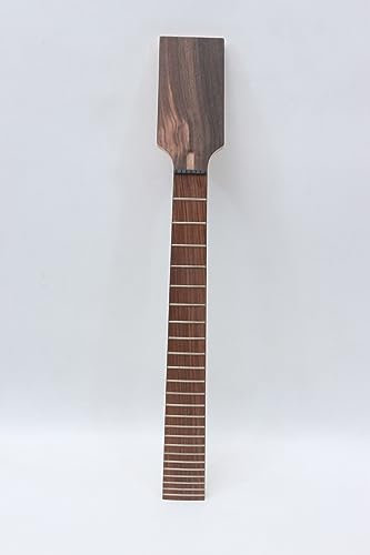Yinfente Bariton-Gitarrenhals, 24 Bünde, 68,6 cm Mensurlänge, Ahorn-Palisander-Griffbrett, DIY-Gitarren-Paddelkopf