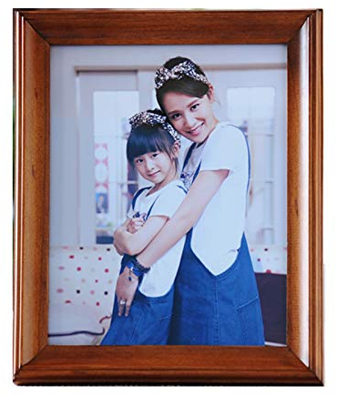 Bilderrahmen, Mode Einfache Fotorahmen Eingerichtet Europäischen Stil Kreative Wand Aus Reinem Massivholz Bilderrahmen (Farbe : Braun, Größe : 20×25cm)