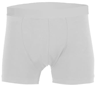 P&S Healthcare - Baúl protector para hombre, color blanco, sin absorción, un pantalón de barrera ideal para SII e incontinencia urinaria, calzoncillos impermeables (XXL (cintura de 45-48 pulgadas)