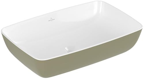 Villeroy & Boch Artis Aufsatzwaschtisch, 580x380mm, ohne Überlauf, 417258BCS8, Farbe: Sage Green