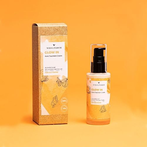 GLOW IN Crema Anti-Acne 100% Natural y 74% Ecológica I Crema para el Acne con Salicilico y Niacinamida I Tratamiento de Acne que quita Espinillas y Puntos Negros I Trata marcas acne