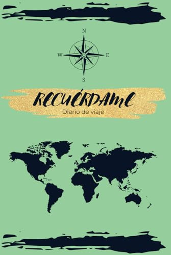 Recuérdame: planificador y diario de viaje: Diario de viajes Premium, edición en tapa dura.