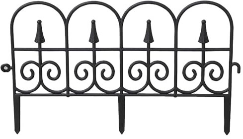 Recinzione da giardino decorativa, recinzione da giardino barriera per animali, recinzione paesaggistica per prato anteriore, pannello di recinzione per aiuola con bordo giardino per cortile ( Color :