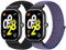WNIPH 2 Piezas Correas de Reloj Compatibles con Xiaomi Redmi Watch 5/4/Xiaomi Smart Band 8 Pro/9 Pro,Correa de Repuesto de Nailon Continuo Suave,Cómoda y Transpirable para Hombres y Mujeres
