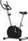 SPORTNOW Exercise Bike, Quiet Stationary Bike with 8-Level Magnetic Resistance, Heart-Rate Sensor, Adjustable Seat, Wheels and LCD Monitor, for Home Gym Workout, Grey