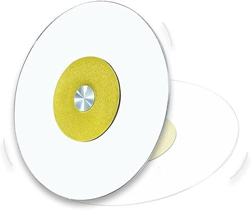 DONGGANSHI Glas-Lazy Susan für Esstisch, Tischdekoration aus gehärtetem Glas, Drehteller mit geräuschlosem Lager, rundes drehbares Tablett für die Tischplatte, große Servierplatte, leise/glat