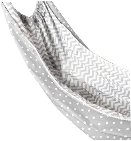 Bébé hamac de bébé 51x39 Pouces Soft Confortable Coffre de Coton en Toute sécurité accroché Swing hamac pour la Chambre décor la Maison Gris