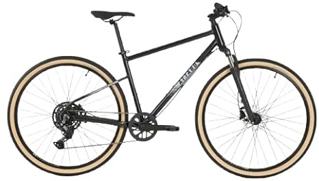 ATTABO SANO 4.0 - Herren-MTB-Crossrad, 18-Rahmen, 28-Laufräder, Shimano CUES 9-Gang, SR Suntour SF20 NEX Gabel, MT-200 Bremsen - ideal für Stadt- und Schotterpisten