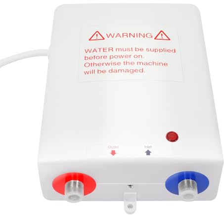 YUNRUX Mini Wasserkocher 3.5KW Elektrische Durchlauferhitzer Klein Sofortige Warmwasserbereiter Elektro Tragbare Durchlauferhitzer Elektrischer Heißer Tankless Warmwasserbereiter für Badezimmer Küche