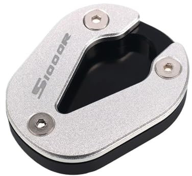 CDPOENAHE Seitenständer CNC-Motorradständer, Aluminium, rutschfeste Unterlage, Fußpolster Für S1000R S1000 RS 1000 RS 1000R 2021–2023(Black)