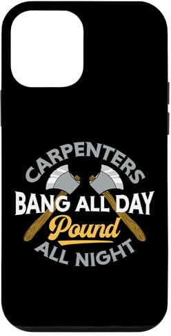 Schreiner-Bang All Day Pound All Night Lustiger Humor Holz Hülle für iPhone 12 mini