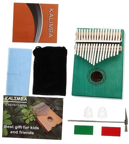 Supvox Tragbares Daumenklavier Kalimba 17 Töne Aus Langlebigem Material Mit Aufbewahrungstasche Leichtes Fingerklavier Für Anfänger Und Musikliebhaber