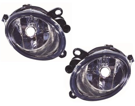 HZ-DESIGN 1 Satz Nebelscheinwerfer NSW bestehend aus links + rechts Nebellampe H7 kompatibel mit Audi A6 C6 bis 10/2008