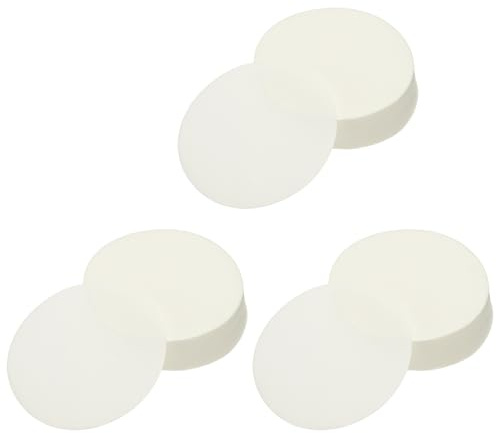 sourcing map 300 filtros de café, filtro de papel redondo desechable de 2.2 pulgadas, apto para uso en la oficina en casa y cafetera de goteo, color blanco