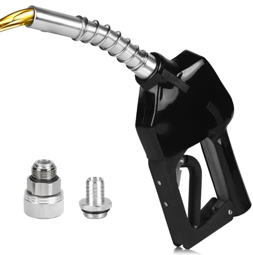 LALAGO Pistola de Combustible Diésel Automática Negro, Boquilla Bomba de Autocebante, Boquilla para Gasóleo y Diésel para Coche Boquilla de 3/4, Bomba Diésel Autocebante para Diésel y Fuelóleo