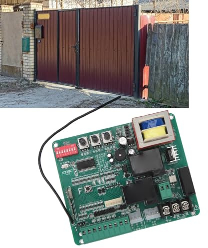 Placa de circuito de puerta corredera SustVita con velocidad lenta ajustable y fuerza del motor, tablero de control de motor de puerta corredera de 130 x 108 mm con indicadores