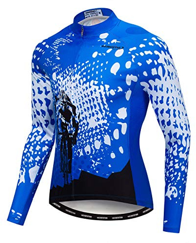 Langärmliges Fahrradtrikot für Herren, Herbst, atmungsaktiv, für MTB, Anti-UV, Fahrradbekleidung schnell trocknend