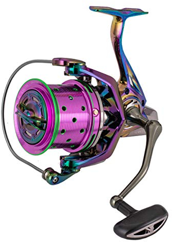 Diwa Spinning Angelrollen 60 LBS Max Drag Power Edelstahl BB Metal Body 8000 10000 12000 Spool Series Süßwasser Salzwasser Big Game Surf Ultra Smooth Spinnrolle (8000)