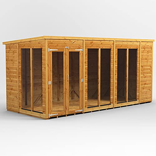Power Schuppen für den Sommer, 35,6 x 15,2 cm, Pultdach aus Holz, 35,6 x 15,2 cm