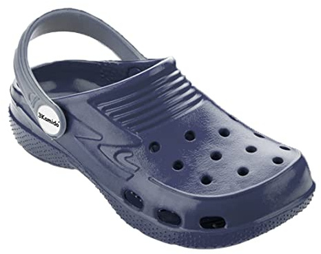 3Kamido Croco Kids vackra träskor barn trädgårdsskor badtofflor sandlåda camping pojkar och flickor (Marinblå, Europeiska skostorlekar, Småbarn, Numeriskt, Medel, 33)