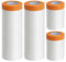 Guichangkai 4 Rollos de Protectore Película para Enmascarar Transparente, 3 Tamaños de Película para Enmascarar con Cinta-270/240/55cm, Película para Enmascarar a Prueba de Polvo, Agua y Pintura