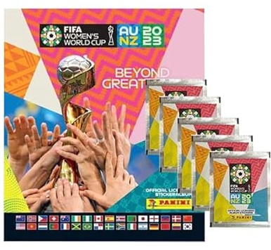 Panini Frauen WM 2023 Sticker - 1x Stickeralbum + 5x Stickertüten