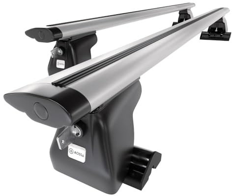 Mossa - Alu-Dachträger kompatibel mit VW Volkswagen Transporter T5 Van (2003-2009) - silbern Dachträger Dachgepäckträger - T-Profil 2