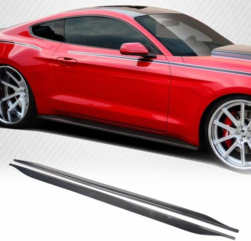 Auto-Seitenschweller, kompatibel mit Ford Mustang GT Coupe Convertible 2-Door 2015-2022, Seitliche Trittbügel Pedale Stangen