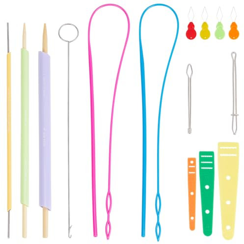 INFUNLY 21pcs Quick Turn Fabric Set - Multifunctional Sewing Tools for Drawstring Threading & Fashion Designers DIY Knitting Gift