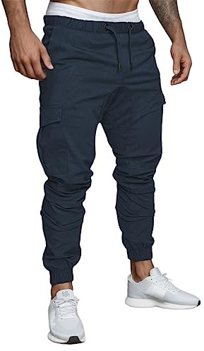 SRZYMJ Cargohose Herren Motorrad Hosen Herren Hosen Herren Stretch Sommer Track Pants Herren Traininghose Stützstrumpfhose Marine Baumwollhose Fahrradhose Herren Gepolstert XXL