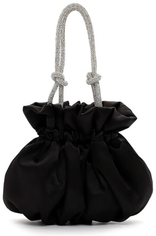 Tamaris Amalia Daphne schicke Damen Clutch Bag aus Polyester in Schwarz mit Strasssteinen. schwarz