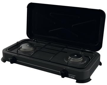 InCasa Réchaud à Gaz d'extérieur 2 Feux Camping-Car
