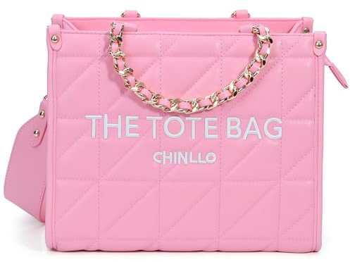 Chinllo Tote Bag for Women Top Handle Stachel Purse and Handbags with Shoulder Strap