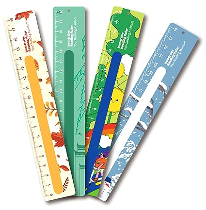 1 lot de bandes pour enfants - Outils de dyslexie - Règles de lecture - Marque-pages pour enfants - Surligneur de lecture