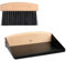 Bojueshaw Mini Dustpan and Brush Set,Portable Mini Broom,Wooden Mini Dust Pan Brush,Crumb Sweeper,Broom for Family Kitchen Cleaning Tabletop(Black)