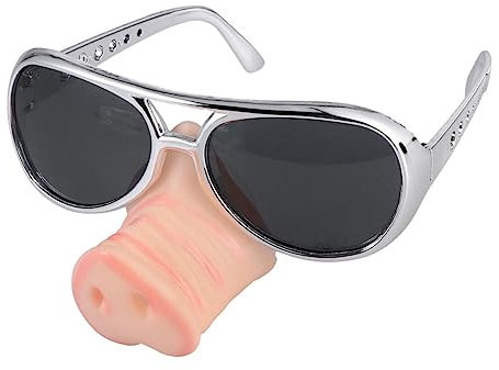IMIKEYA 2stücke Lustige Schweinenase Brille Für Party Cosplay Brille Silberfarben Bruchfest Als Foto Requisit Und Party Dekoration