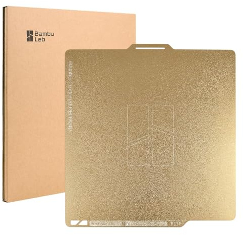 CCTREE Bamboo Original Double Sided Textured PEI Build Plate 257x257MM pour Bambu lab X1C / X1 / X1E / P1P / P1S / A1 PEI Spring Steel Sheet
