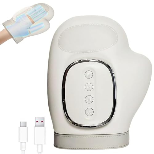 Guante terapéutico Alivura, masajeador de manos con calor y compresión, masajeador de dedos para artritis y túnel carpiano, masajeadores eléctricos, guante de masaje inteligentes (1pcs)