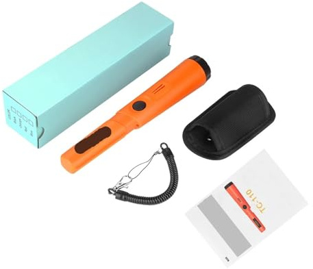 Détecteur de métaux, Détecteur de métaux portatif TC-110 avec Tige de positionnement et Protection Anti-Rayures(Oranje)