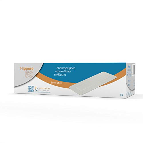 Hippore steriles selbstklebendes Wundkissen 9 cm x 25 cm 50 Stück