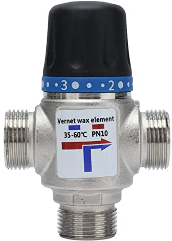 Thermostatisches Mischventil, kleines Volumen 3-Wege-Mischventil Temperaturregelgerät für Waschraum für Duschraum(G3/4)