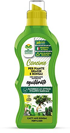 Albagarden - Concime Per Piante Grasse E Concime per Bonsai - Fertilizzante Con Potassio Azoto E Fosforo - Per Piante In Vaso Che In Piena Terra, Per Terriccio X 500 gr