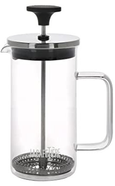 La Cafetière Cafetière All-Glass French Press Coffee Maker, LCGLCAFE3CP, Transparent