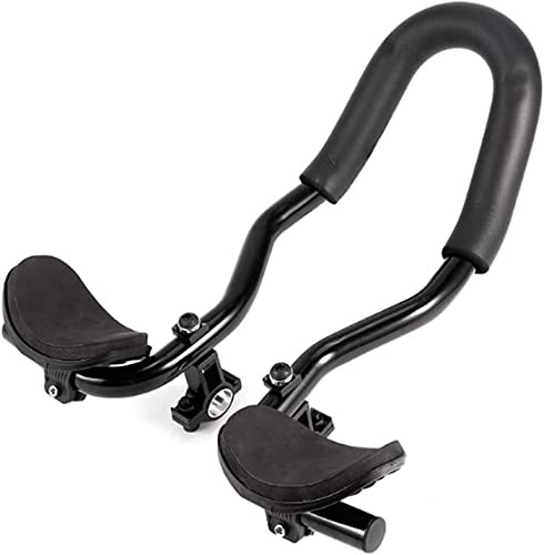 Bike Aero Bars Bike Armrests Handlebar Adjustable for Mountain Bike (Fit Bar of Diameter 0.87-1 in)