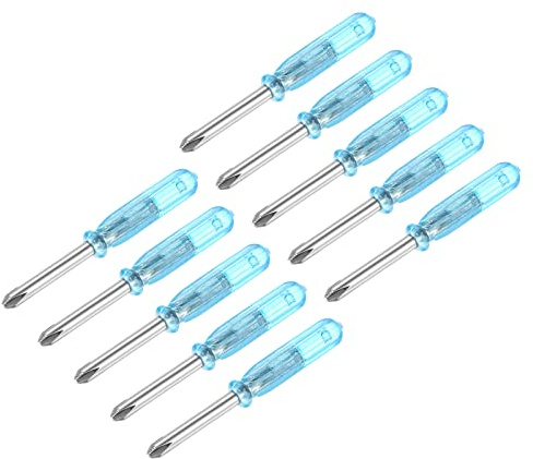 sourcing map Mini Phillips Screwdriver, 3.0mm Cross Head 45mm Length for Small Appliances Repair, 10 Pcs