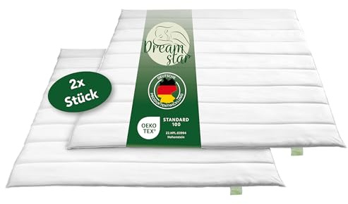 DREAMSTAR 2er Set Bettdecken für alle Jahreszeiten | medium Steppdecken | waschbar 60 Grad | Allergiker geeignet | 100% Mikrofaser | Öko-TEX® | Ganzjahresbettdecke | 155 x 220 cm