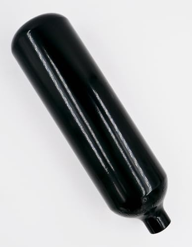 High Tech Diving Stahlflasche/Tauchflasche 2 Liter 232 bar 100mm M25x2 ohne Ventil schwarz