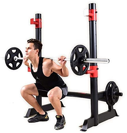 Dip Stands Squat Rack Kleine Langhantelablage Bankdrücken Rack Multifunktionale Heimtrainings- und Fitnessgeräte Hantelbank-Schutzrahmen